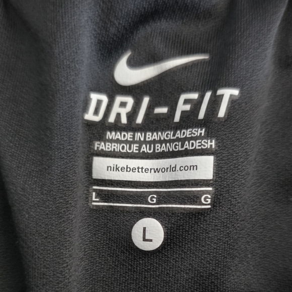 Nike Women's L Black and White Tempo Pattern Running Athletic Shorts 3" 645548 - Picture 6 of 8